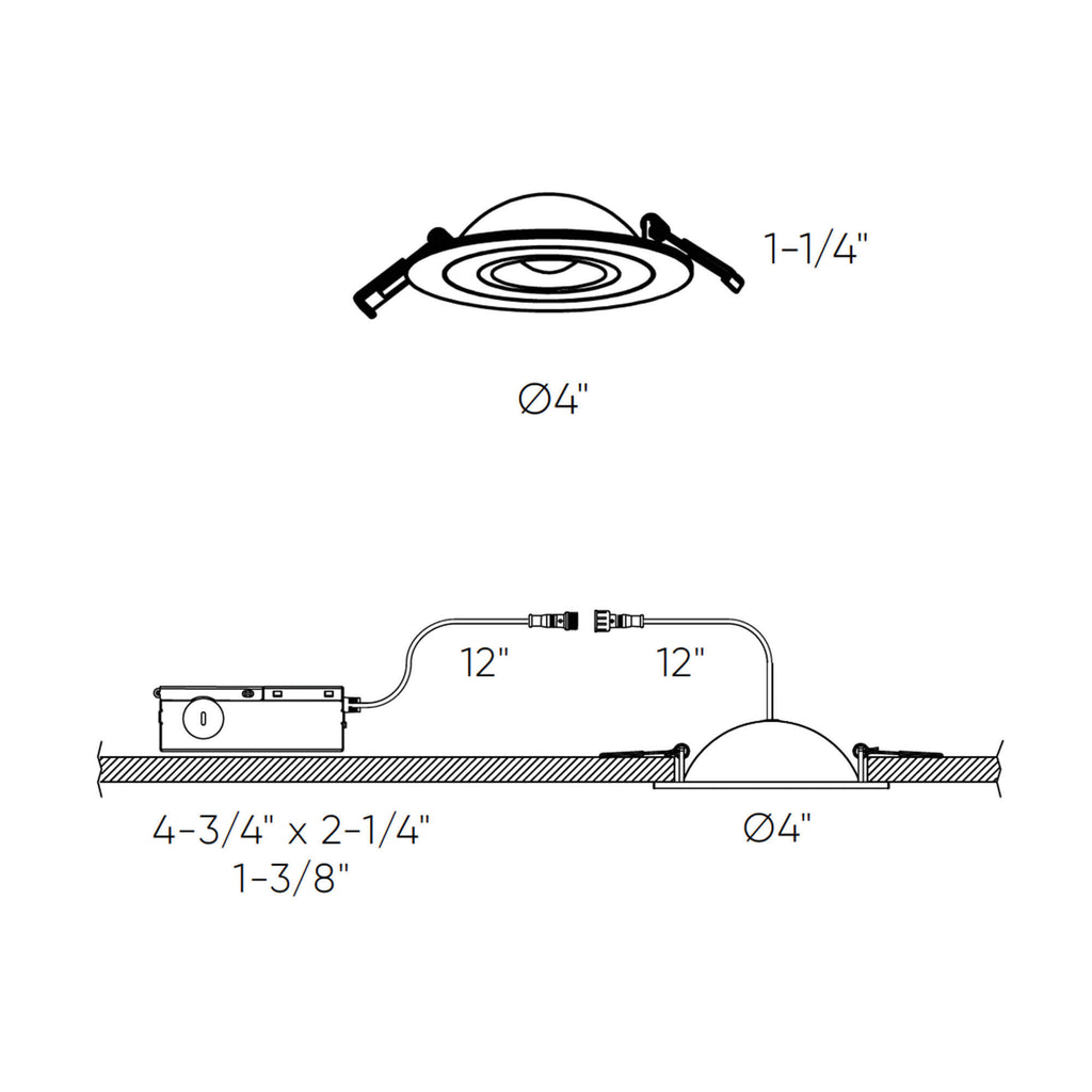 Flat LED Recessed Gimbal