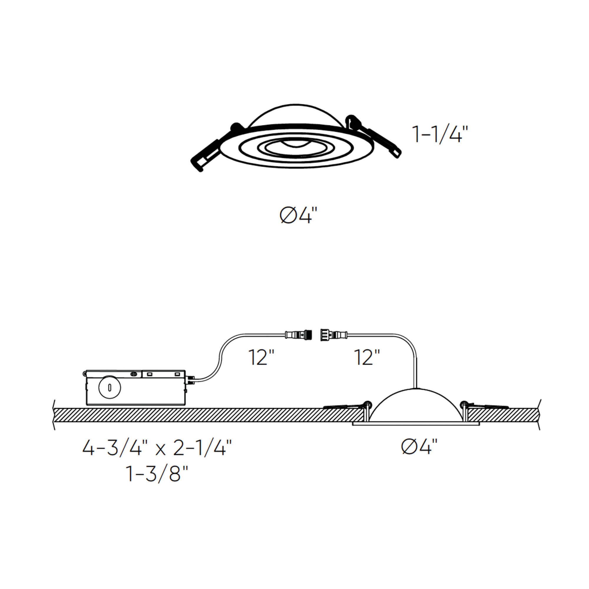 Flat LED Recessed Gimbal