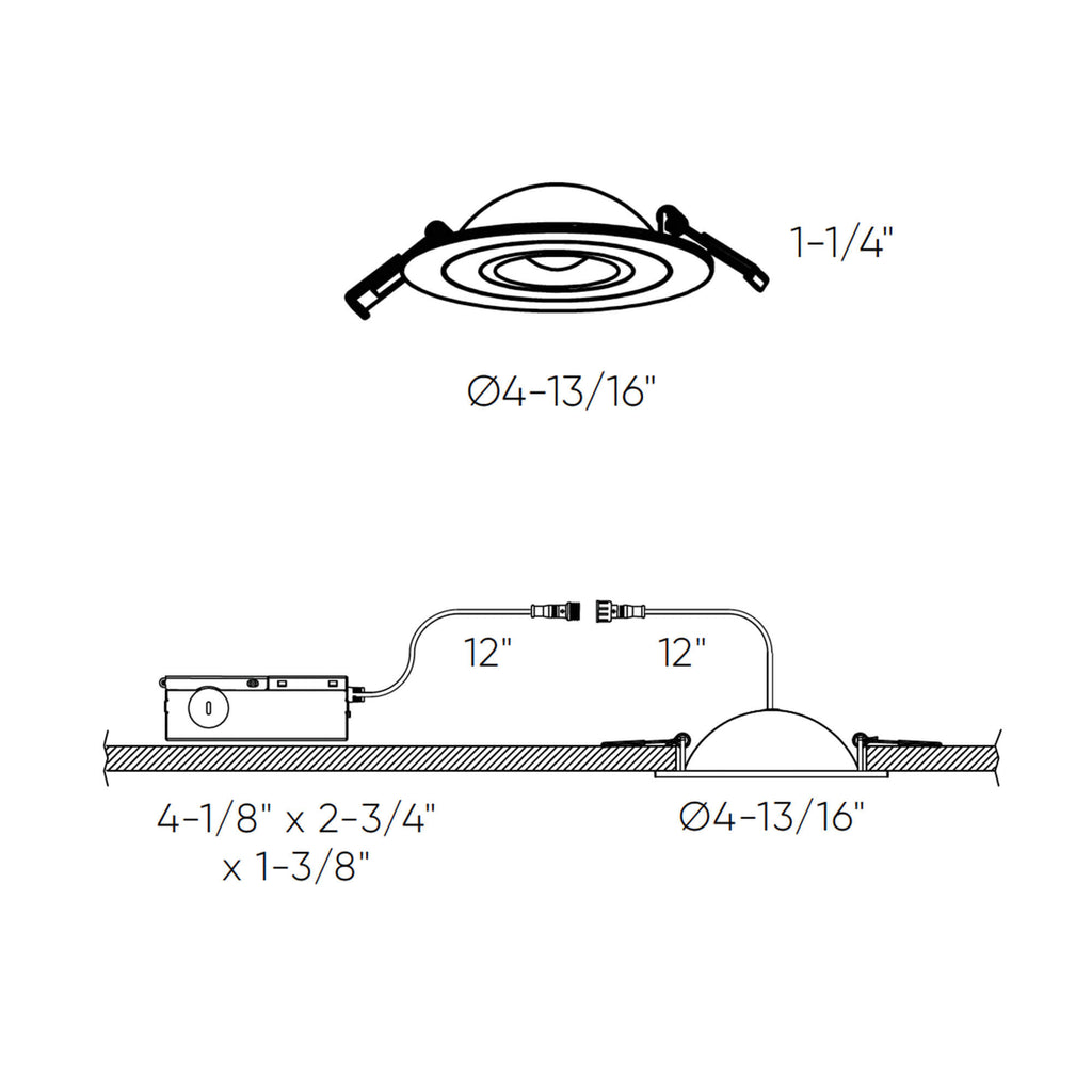 Flat LED Recessed Gimbal