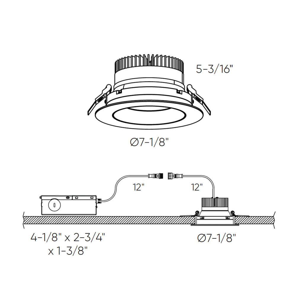 Encastré cardan 6 po — 5CCT (universel)