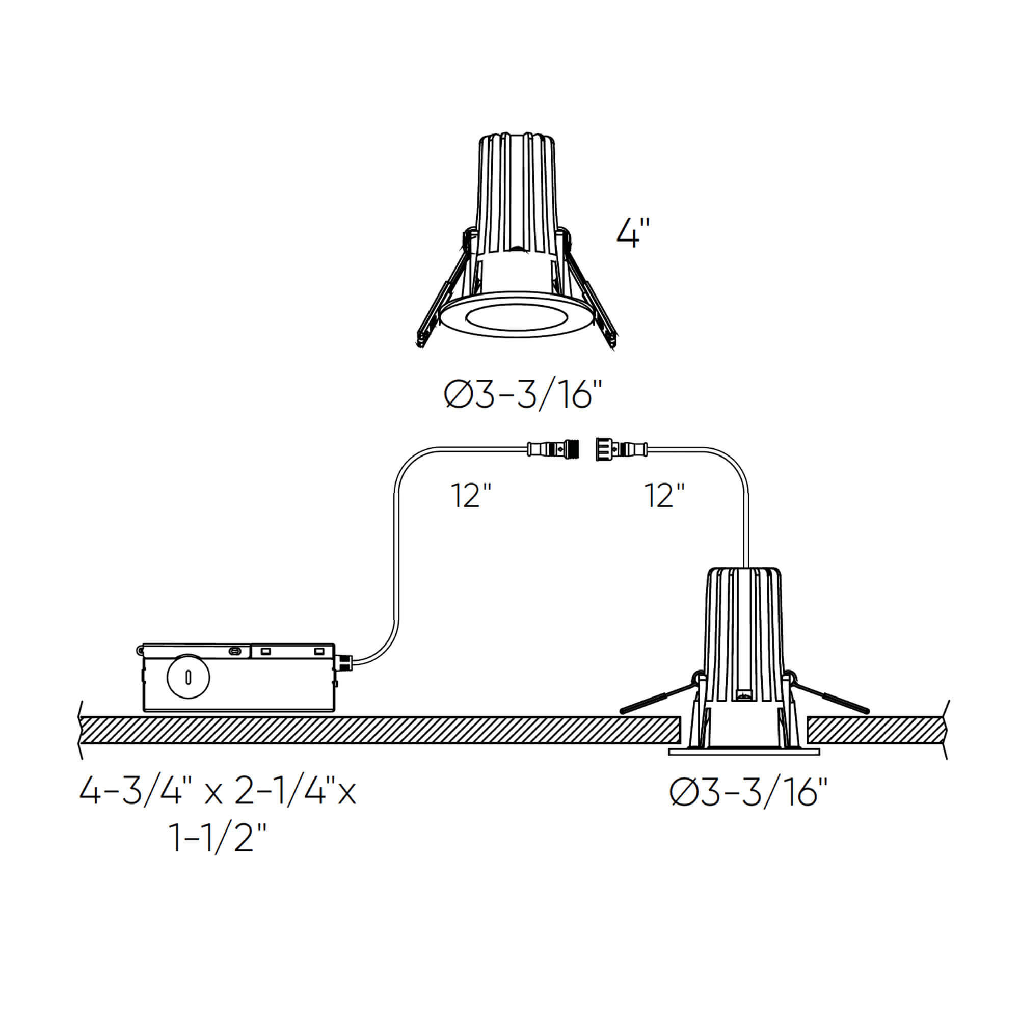 2in High-power regressed recessed round smooth baffle, CCT