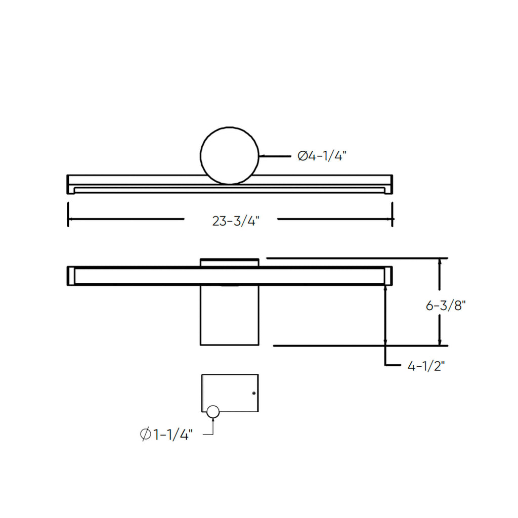 2-Tone Vanity wall sconce