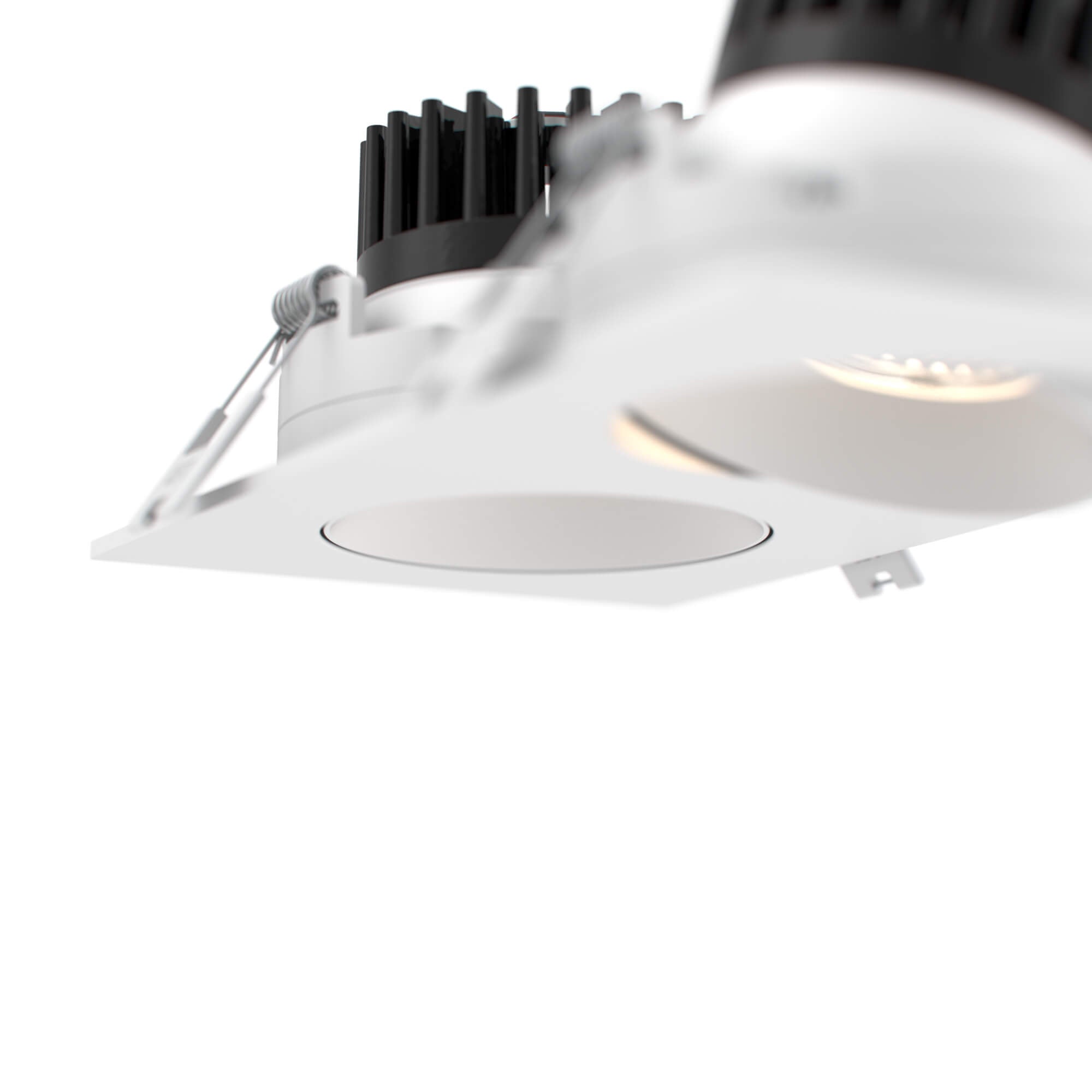Double 3.5" Regressed Gimbal Downlight