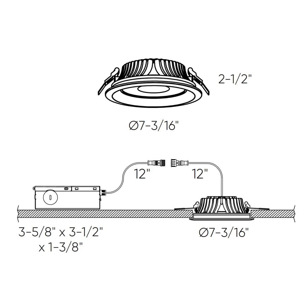 High-Powered Commercial Downlight - 120V/277V/347V 0-10V dimming
