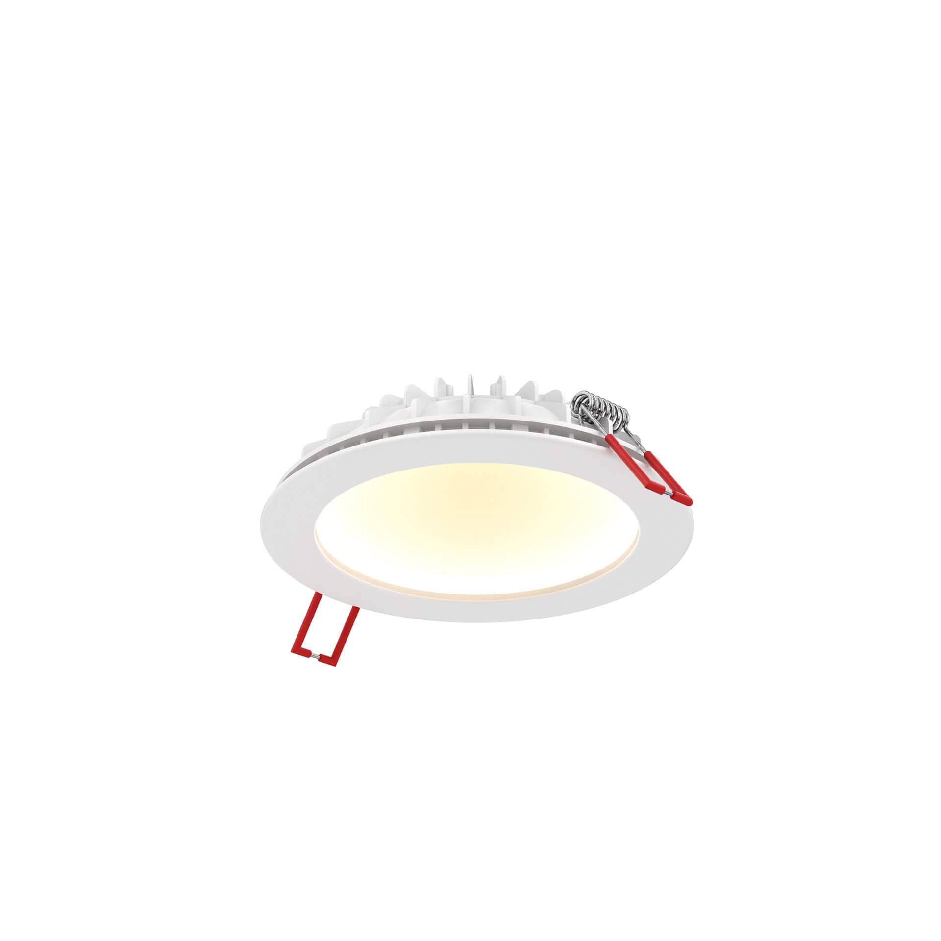 Round warm dim indirect recessed light