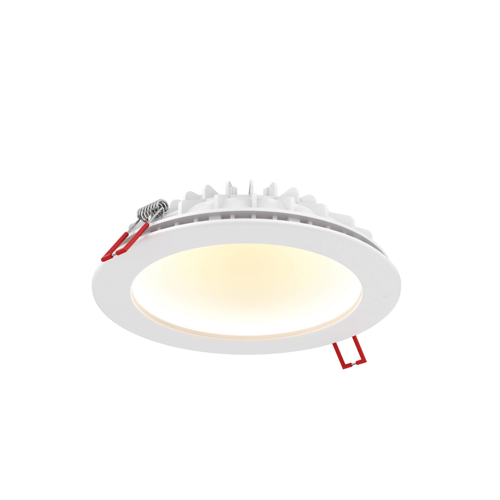 Round warm dim indirect recessed light