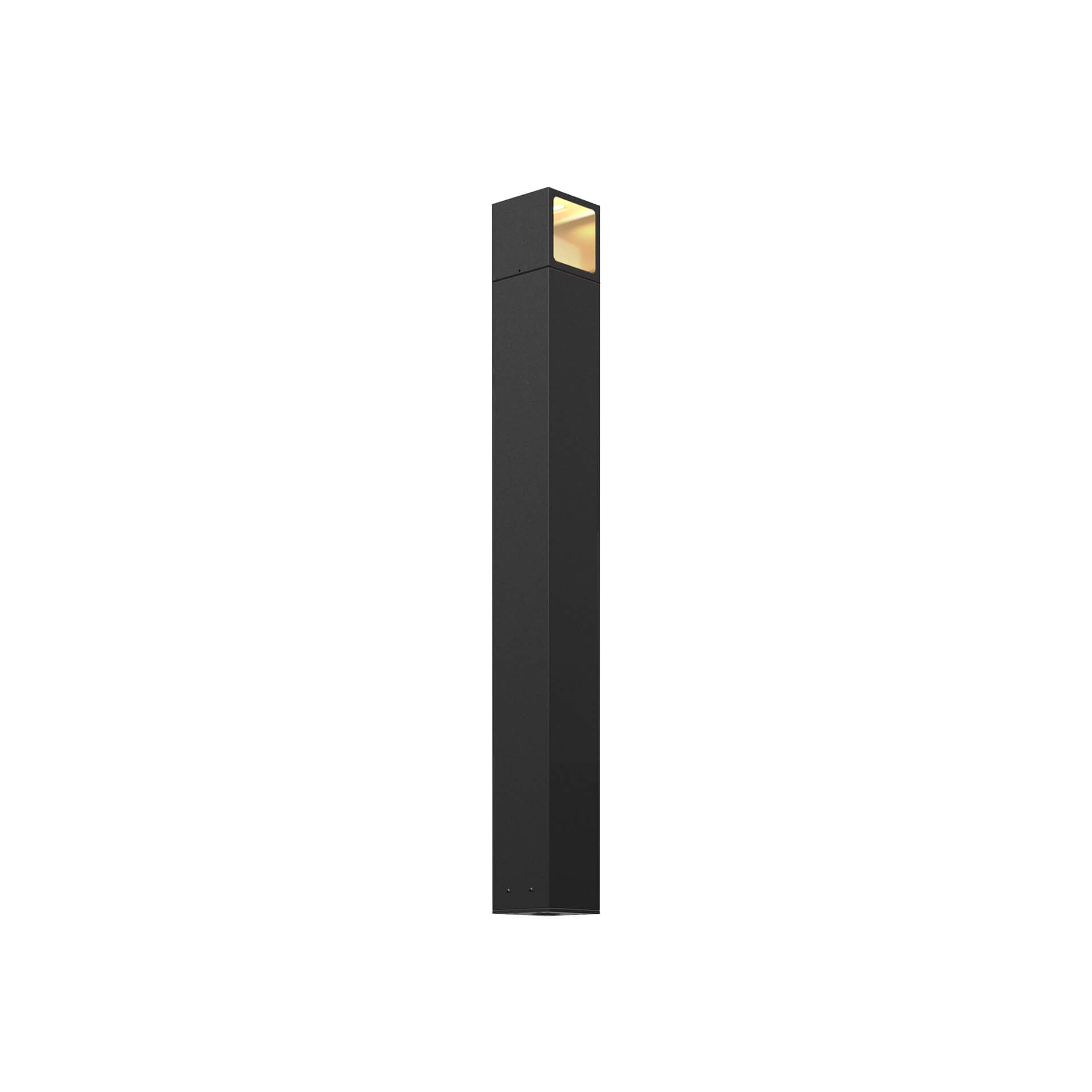 LEDPATH004D – LED path light with square luminaire – Noir / Black