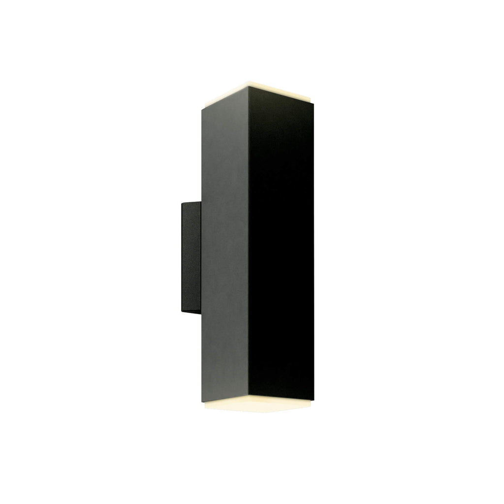 LEDWALL-B – Up and down square LED cylinder – Noir / Black