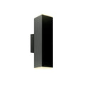 LEDWALL-B – Up and down square LED cylinder – Noir / Black
