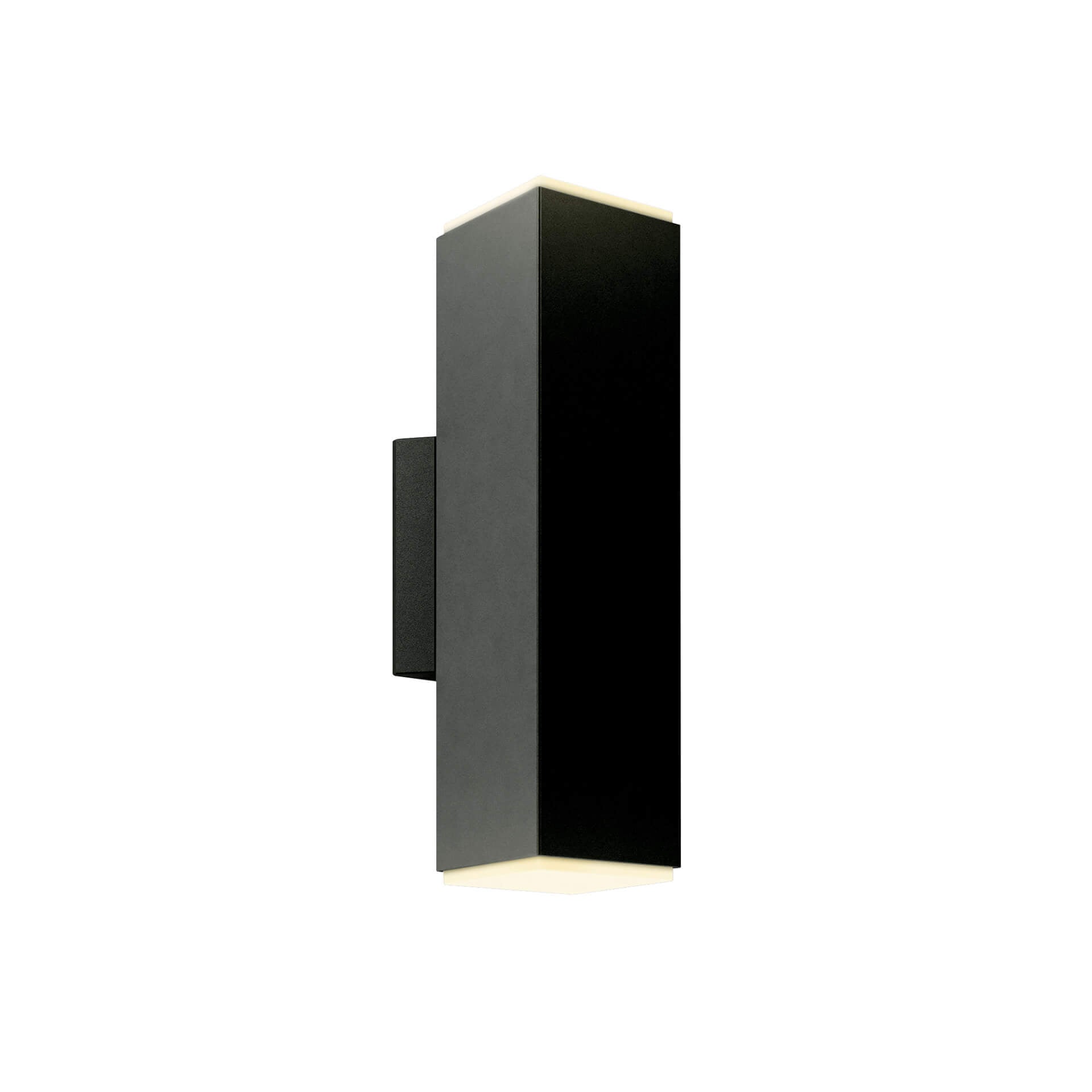LEDWALL-B – Up and down square LED cylinder – Noir / Black