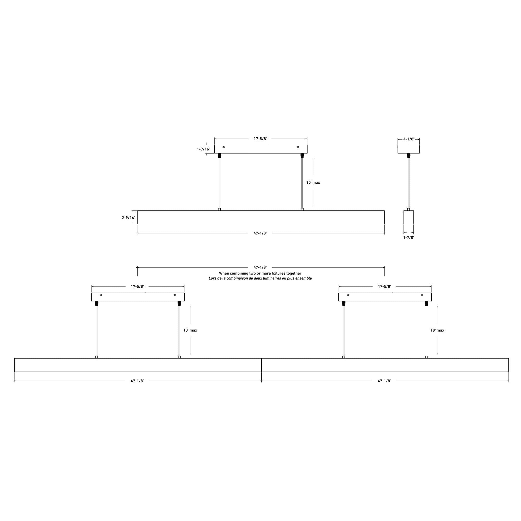 DALS CONNECT PRO Smart Linear Pendant 48''