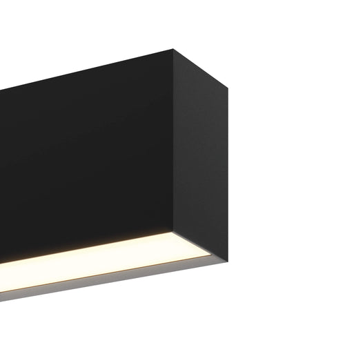 48in linear wall sconce, 5CCT, 120-347V, 0-10V - Black