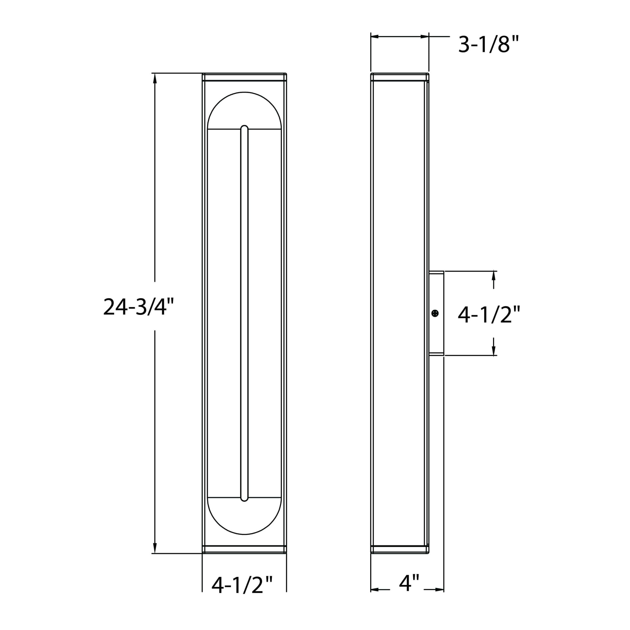 LED Vertical Wall Sconce