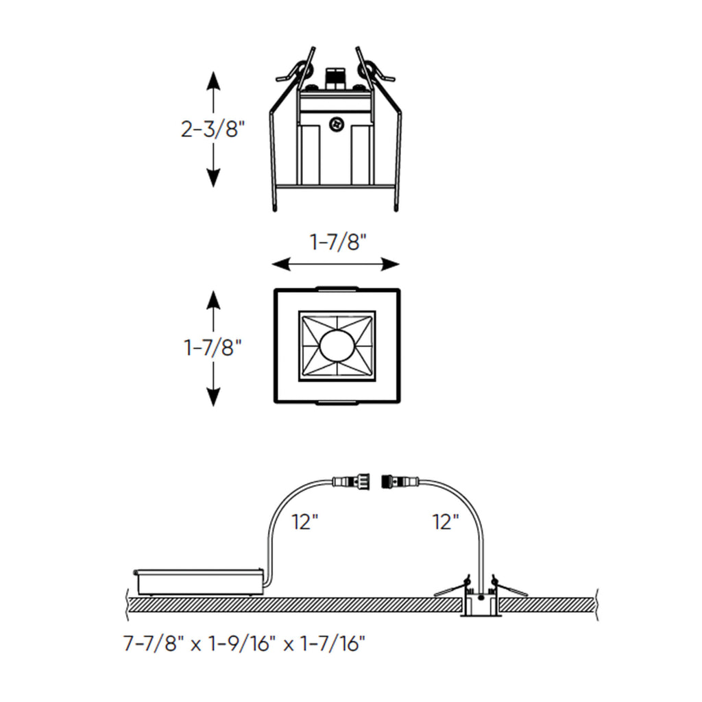 Recessed 5CCT downlight  with 1 spot light