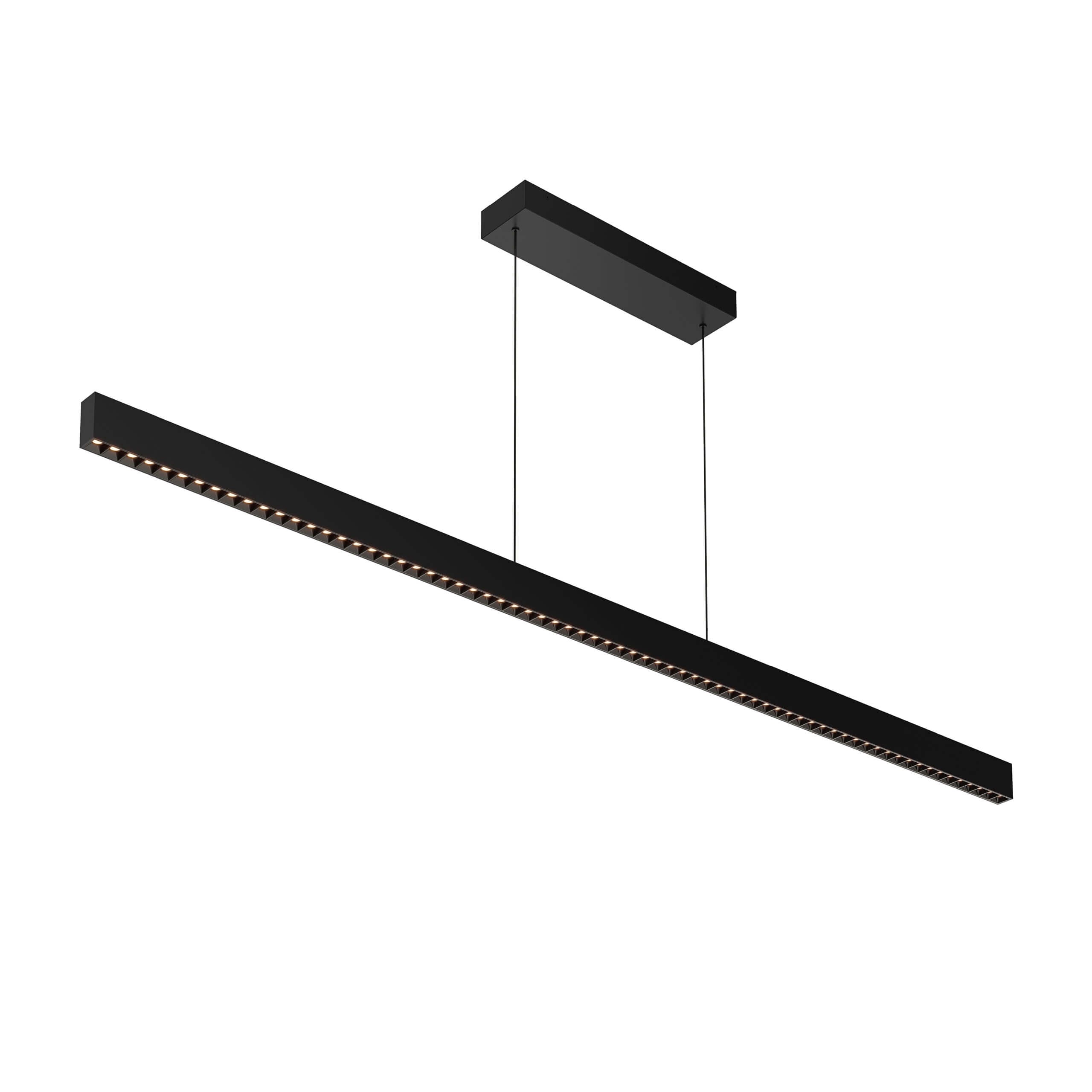 72in Multi-spot Linear Pendant, 10ft wire, Universal driver - Black