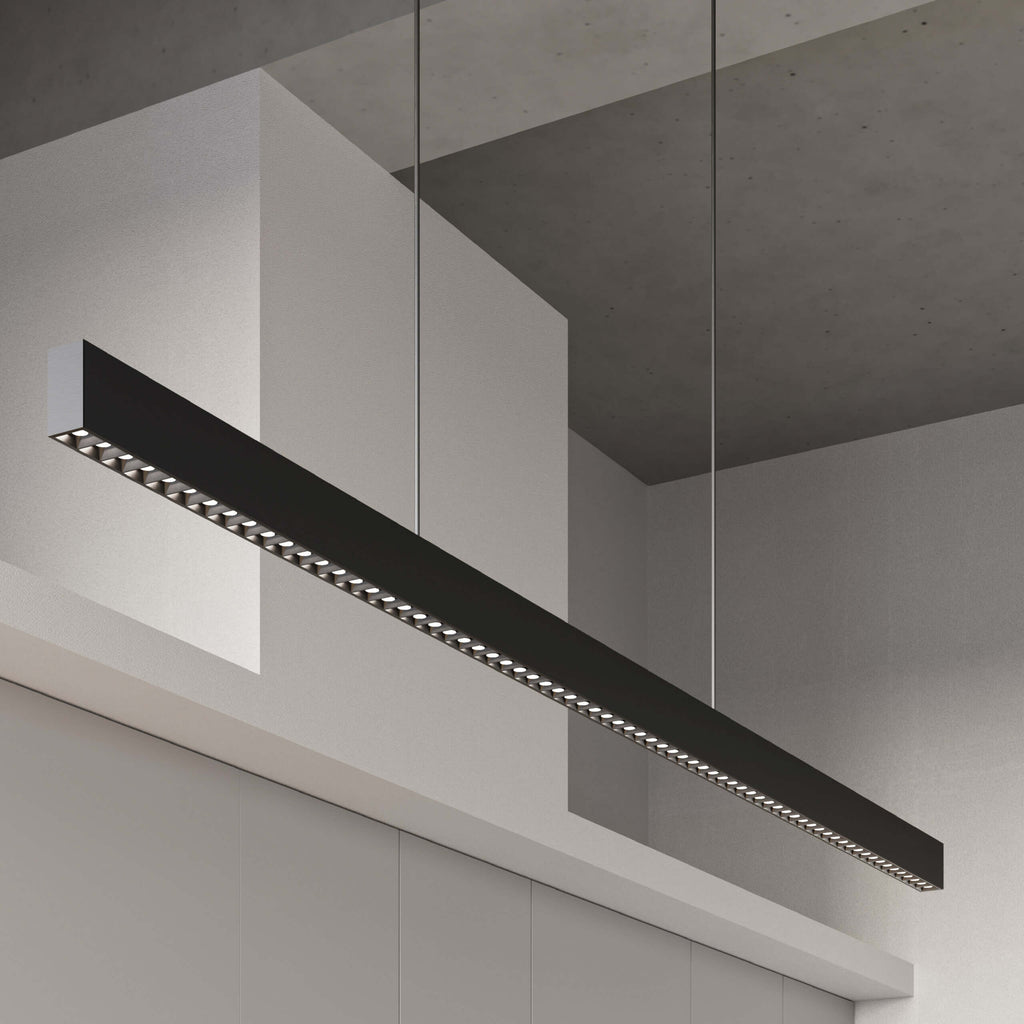 48in Multi-spot Linear Pendant, Zero gravity canopy, Universal driver - White