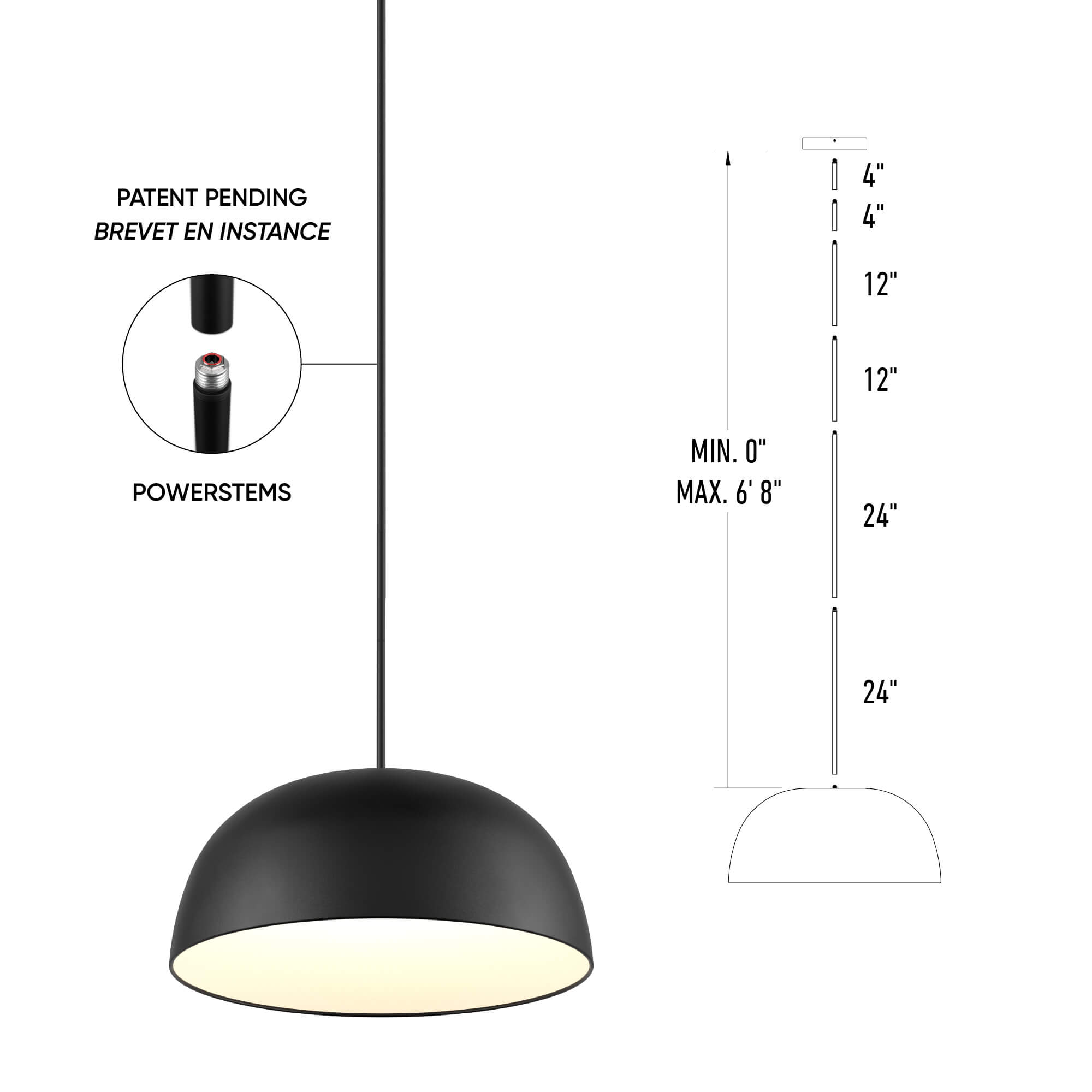 30in fixture - 2in1 Pendant and Flush mount