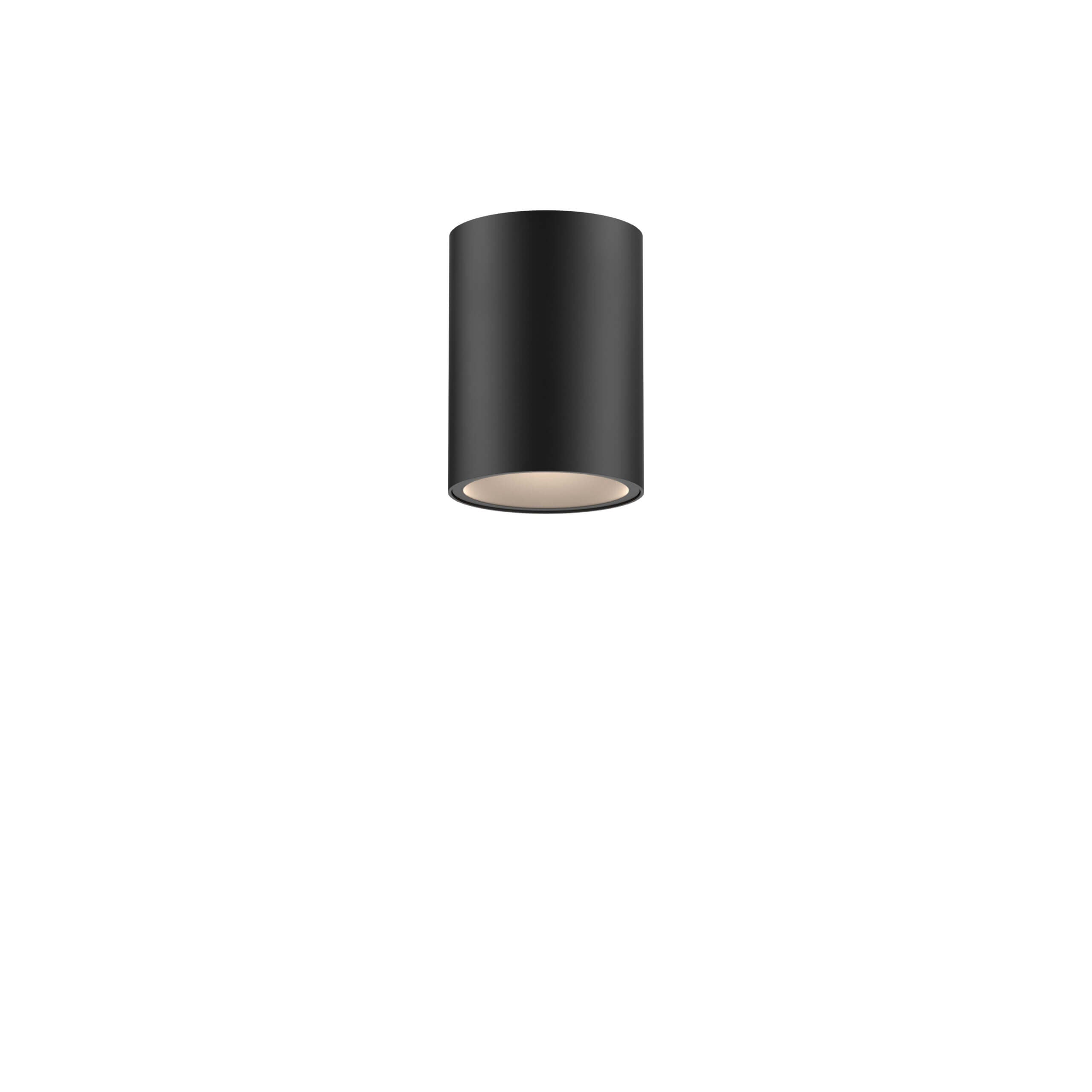8in cylinder flushmount, universal driver, 5CCT - Black