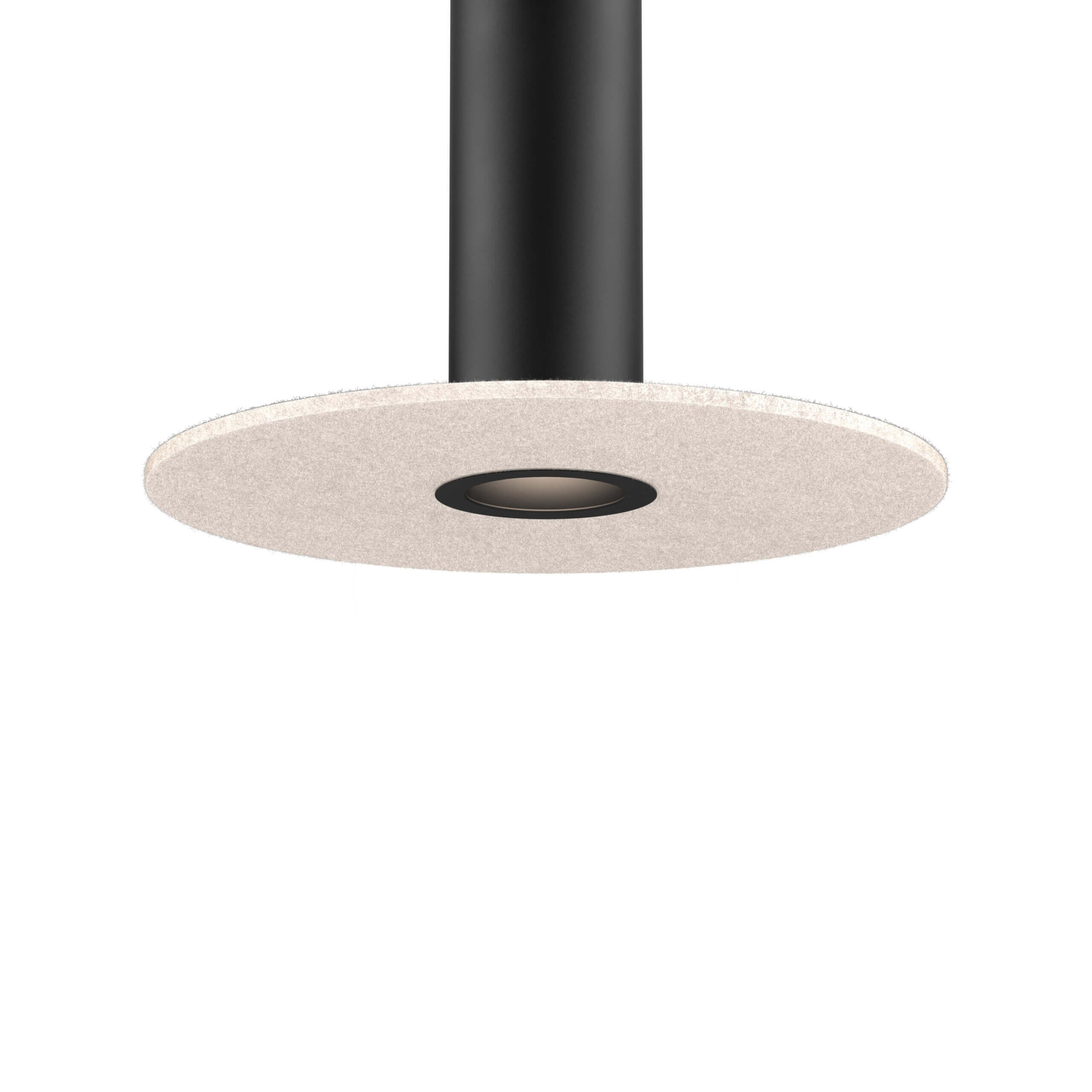 Black mounting reflector and 24in felt disk Light beige for PILXX