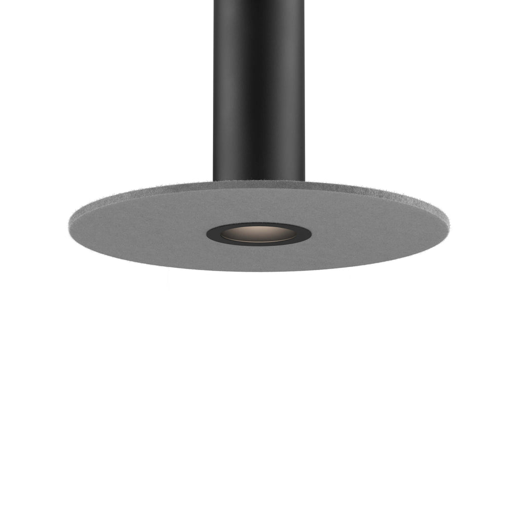 Black mounting reflector and 24in felt disk Medium gray for PILXX