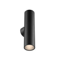 24in round wall sconce, universal driver, 5CCT, 3-Position Switch - Black