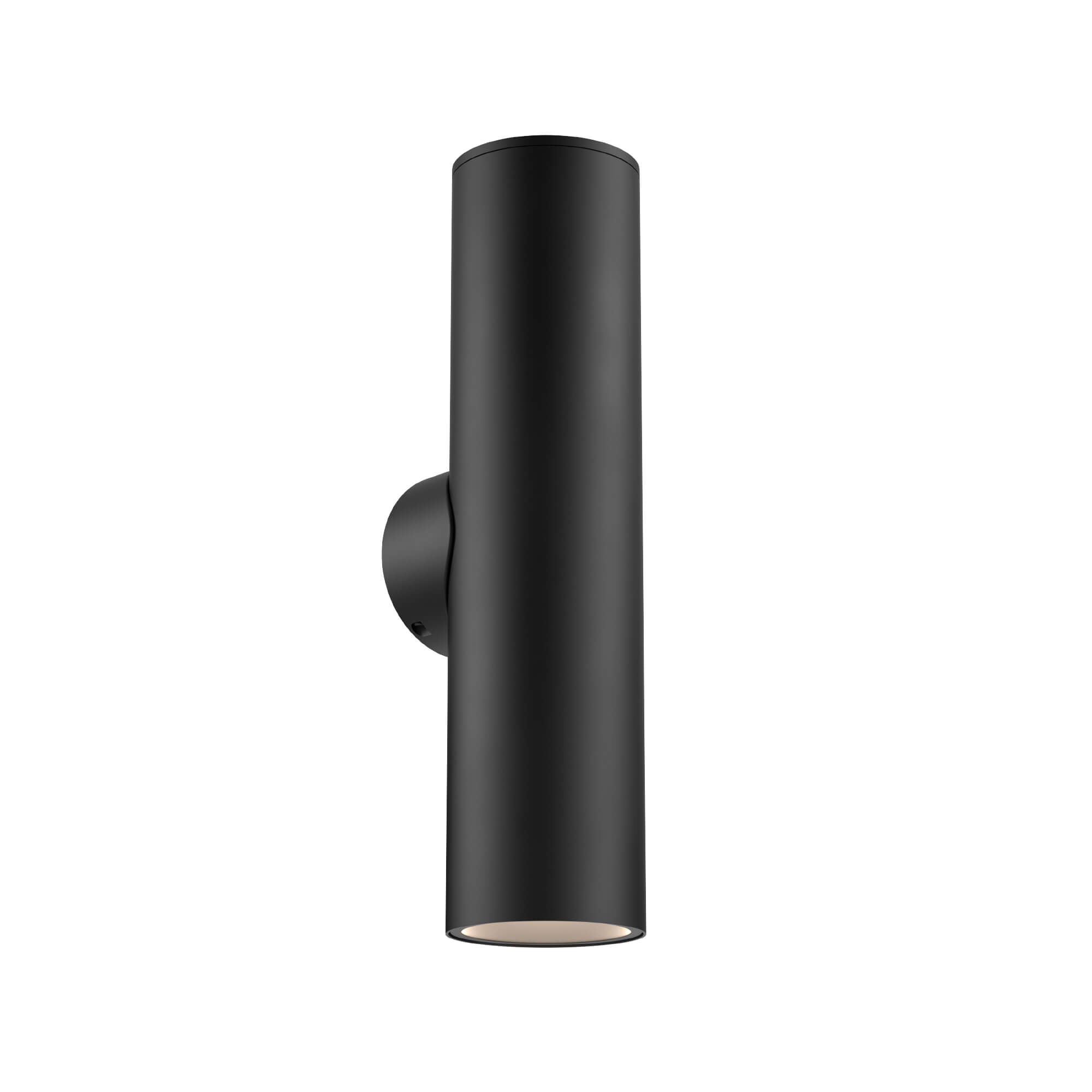 24in round wall sconce, universal driver, 5CCT, 3-Position Switch - Black