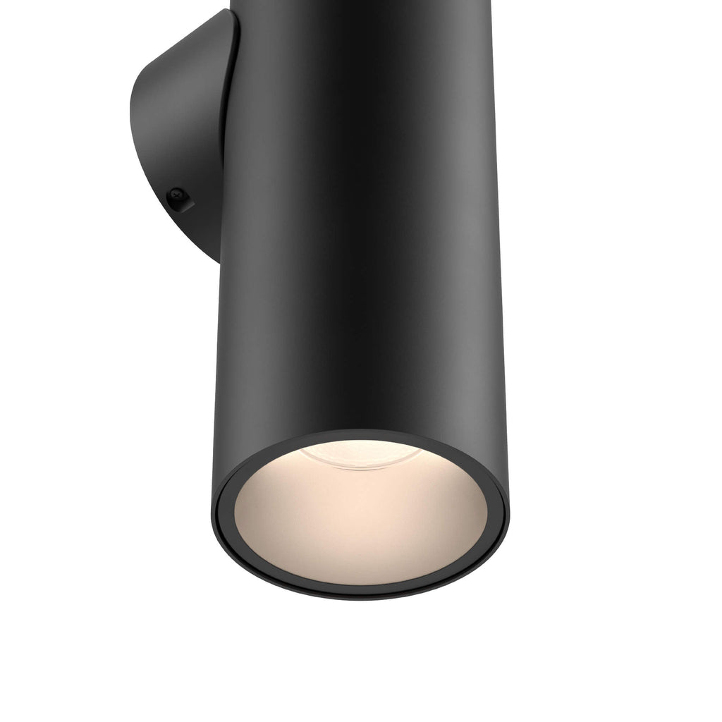 24in round wall sconce, universal driver, 5CCT, 3-Position Switch - Black