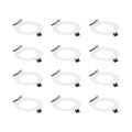 Kit of 12 - 4in Round LED Panel, White