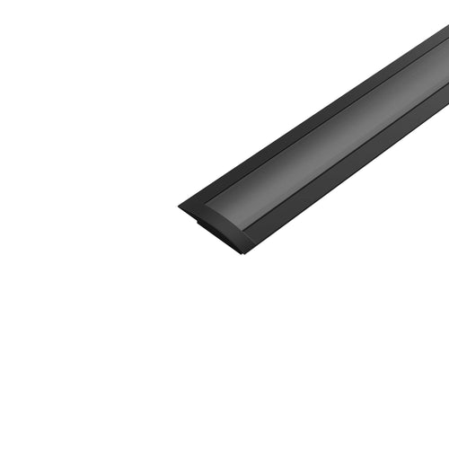 3FT Aluminum Recessed Extrusion - Black