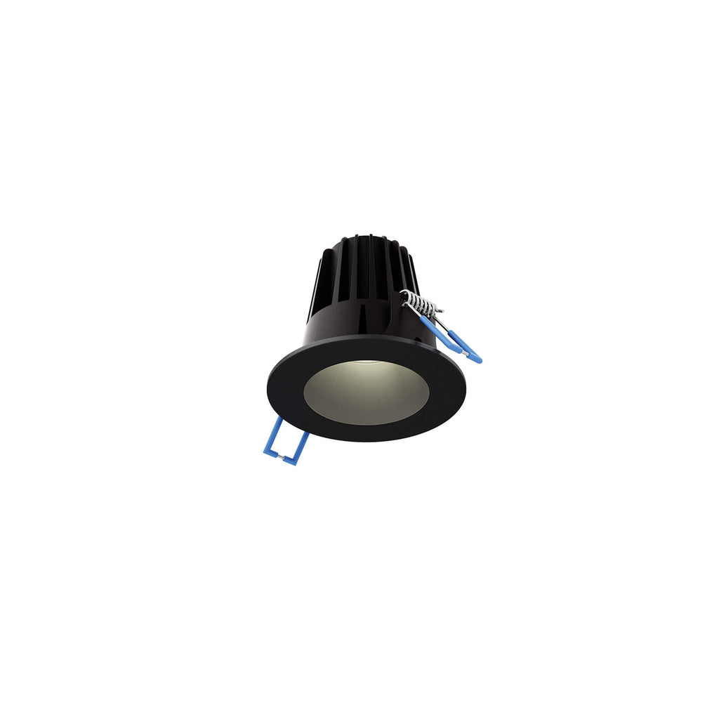 Round regressed recessed light