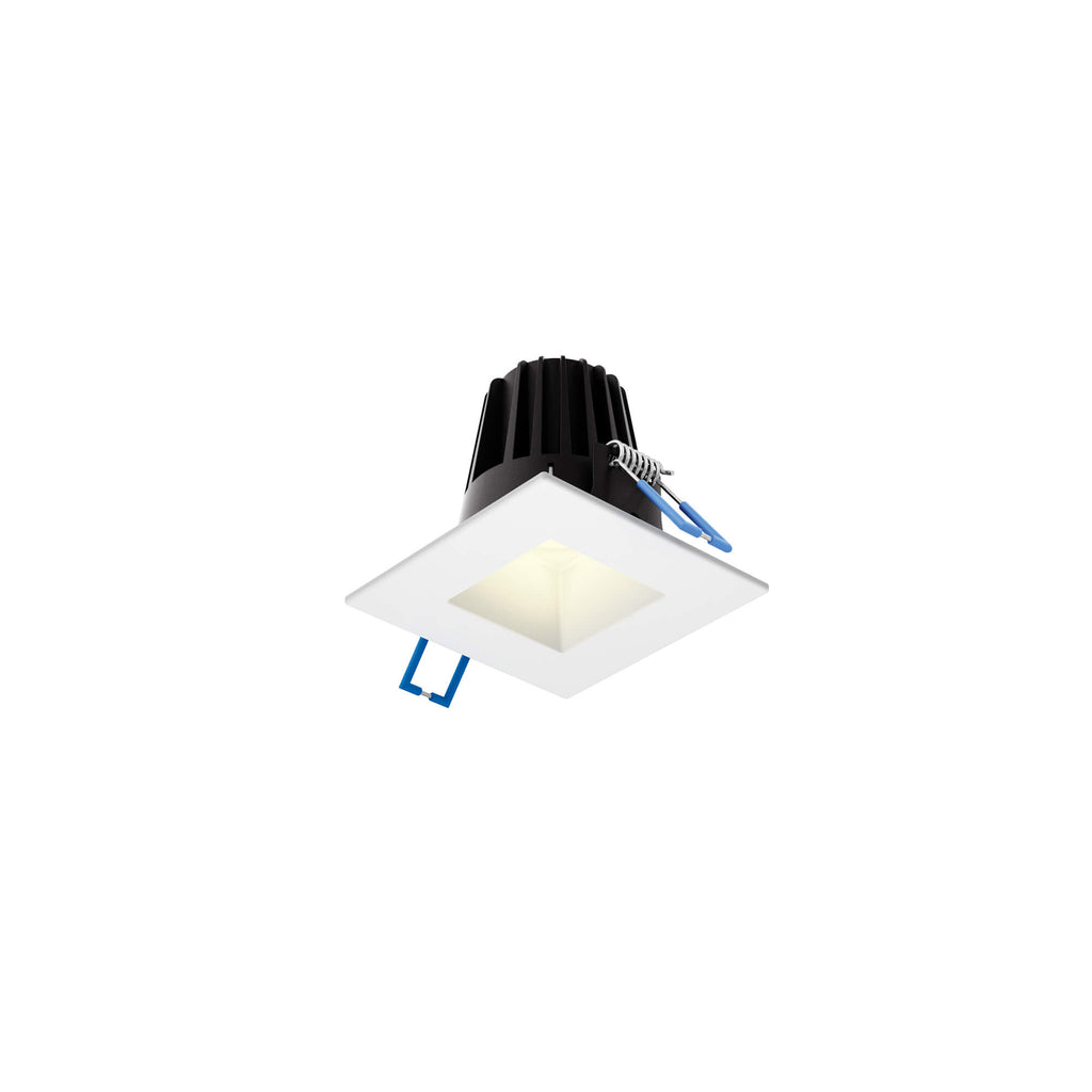 Square regressed recessed light