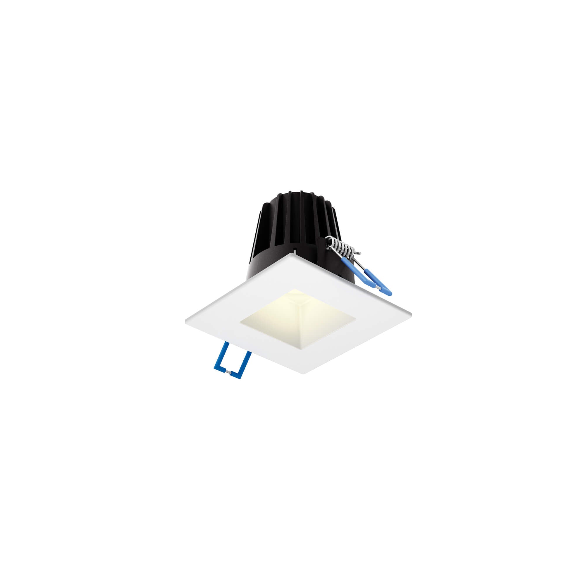 Square regressed recessed light