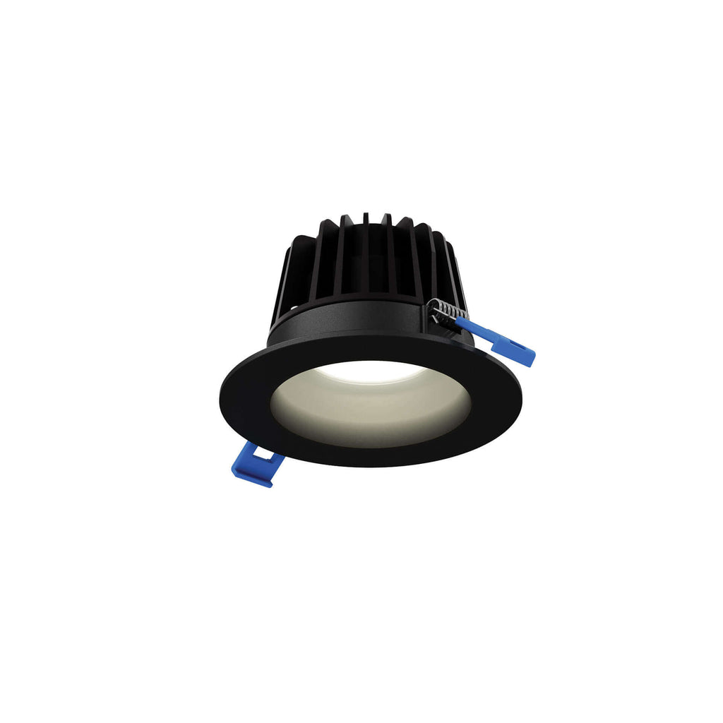 Round regressed recessed light