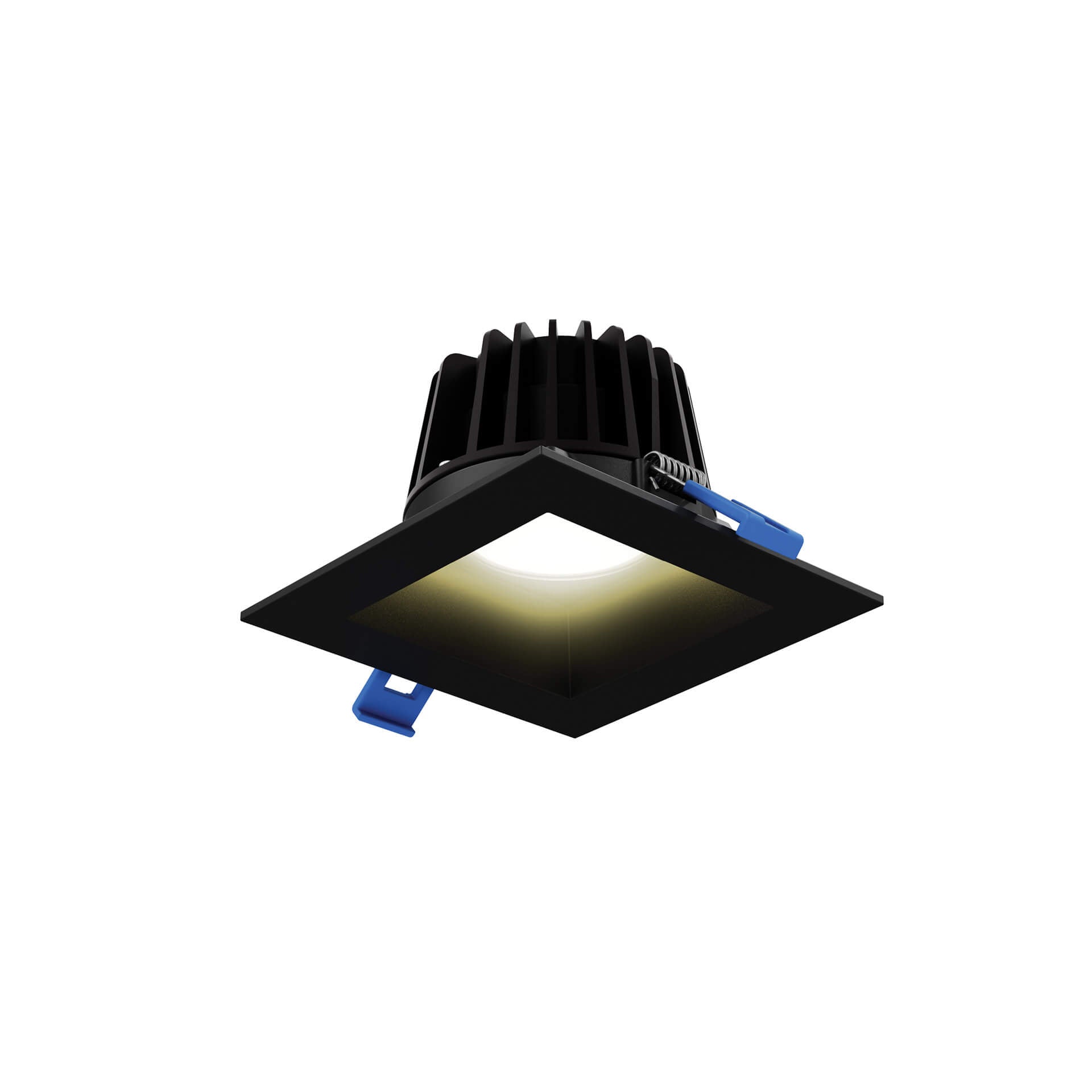 Square regressed recessed light
