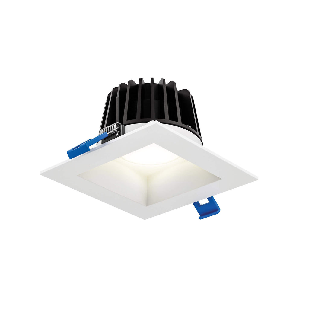 Square regressed recessed light