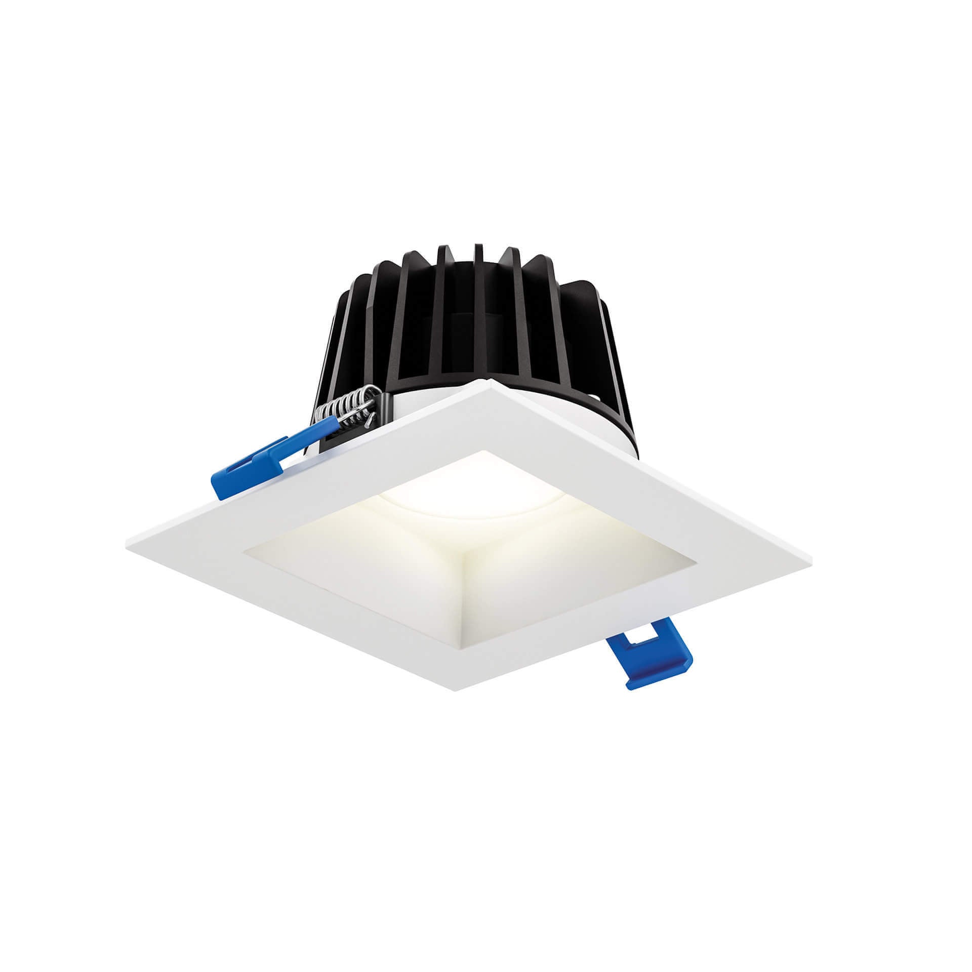 Square regressed recessed light
