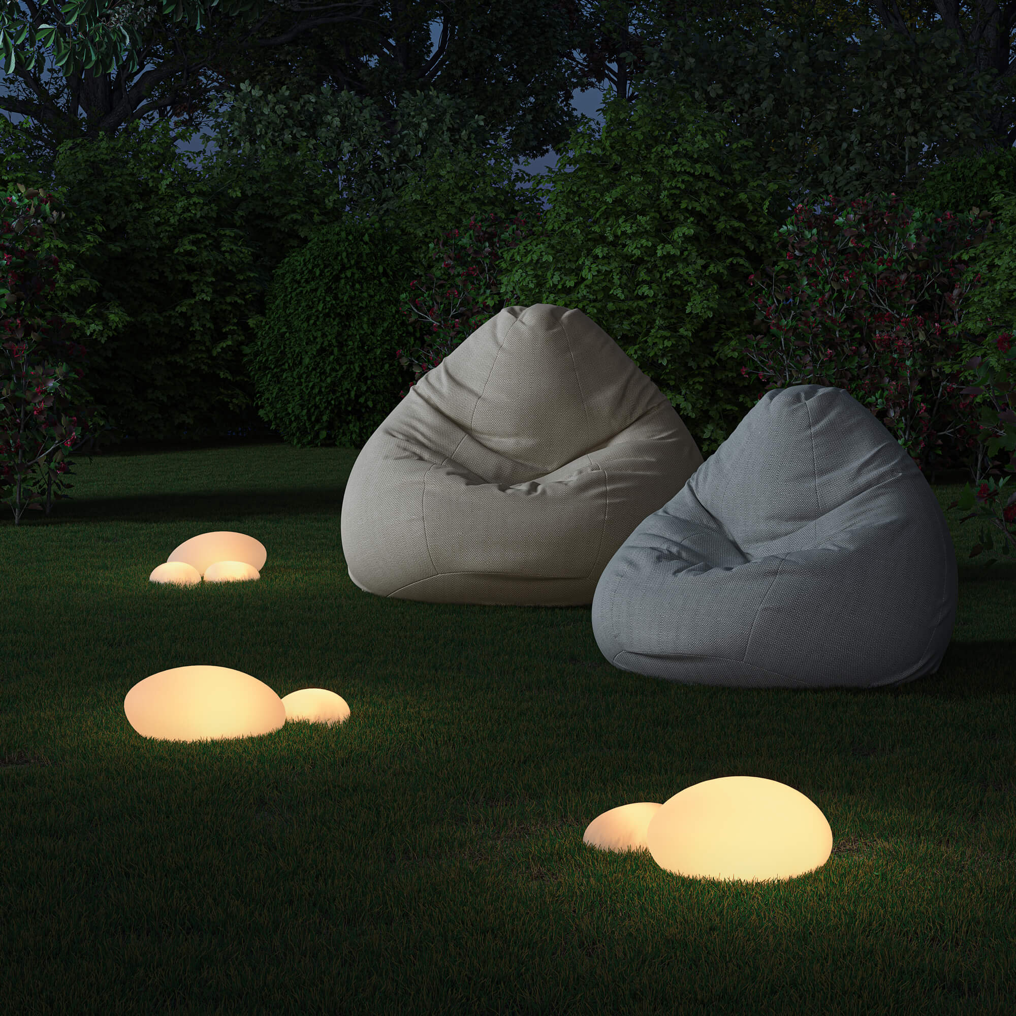DALS CONNECT PRO Smart Landscape  Rock Lights (18") with 6" metal stake