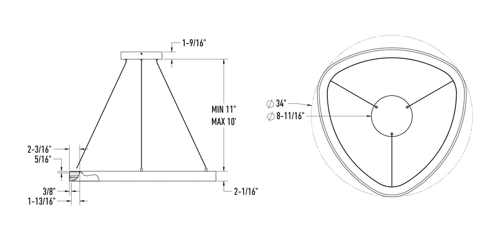 Triangle Pendant 5CCT