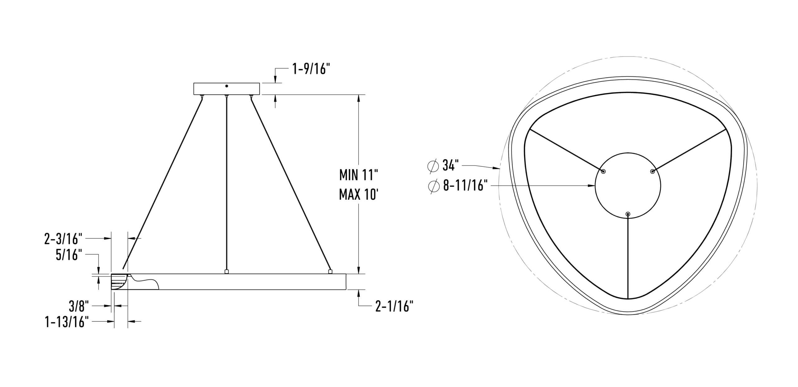 Triangle Pendant 5CCT
