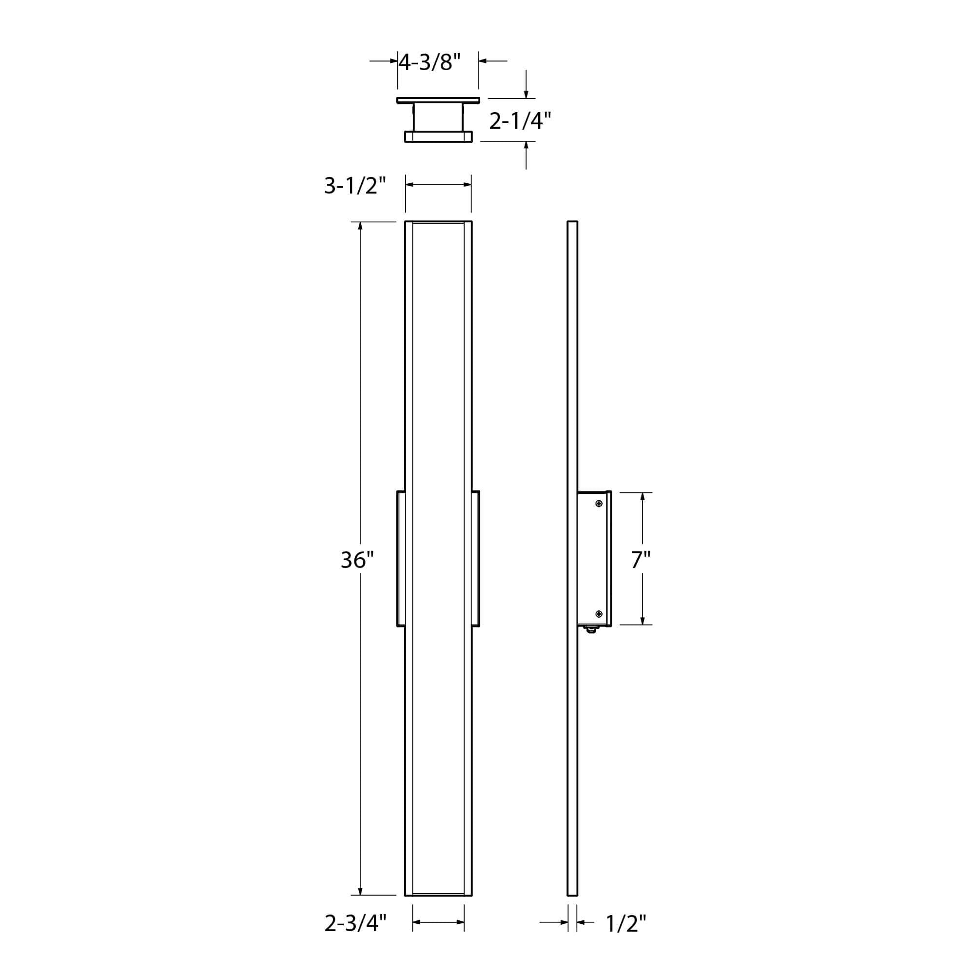 Slim decorative Outdoor modern wall sconce 5CCT