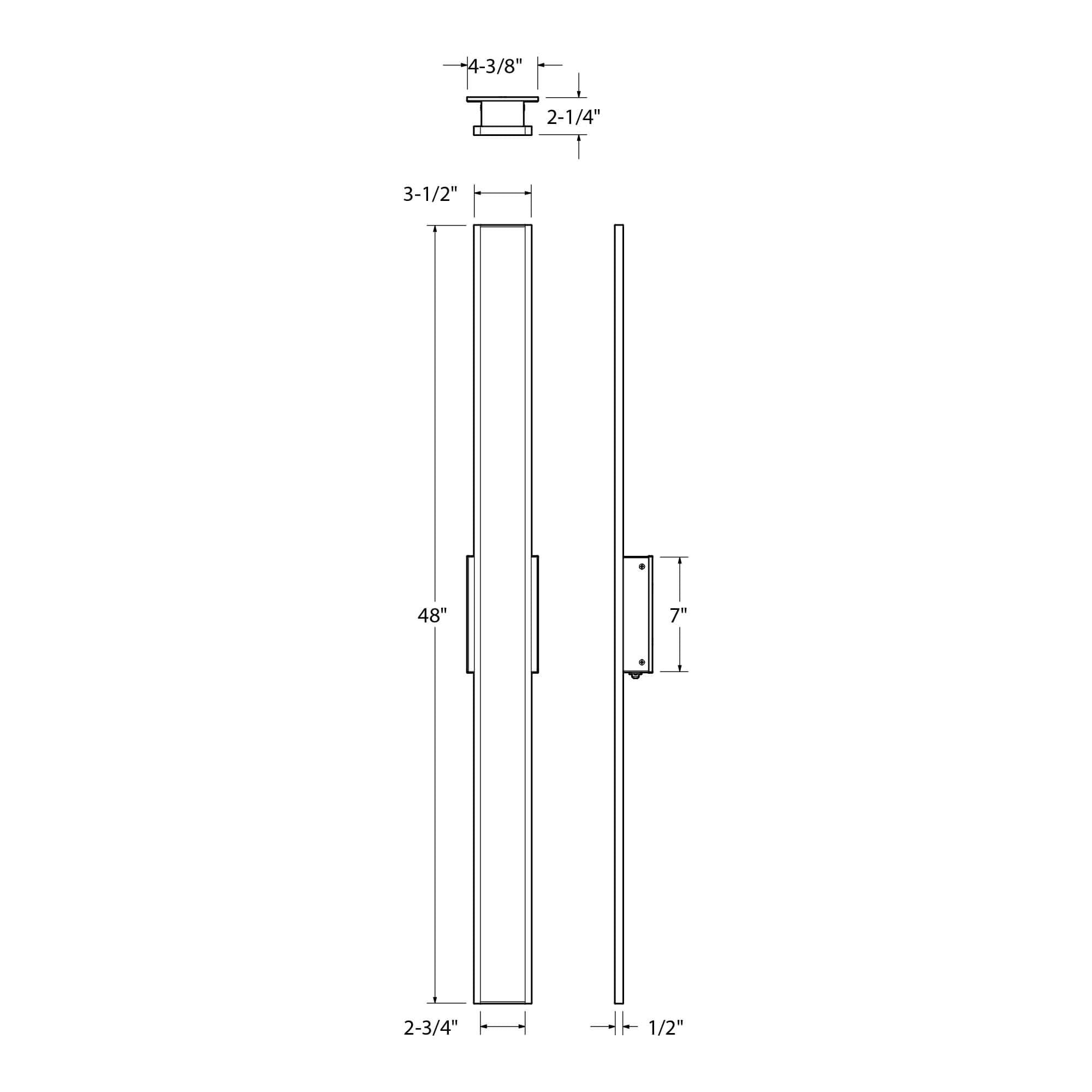 Slim decorative Outdoor modern wall sconce 5CCT