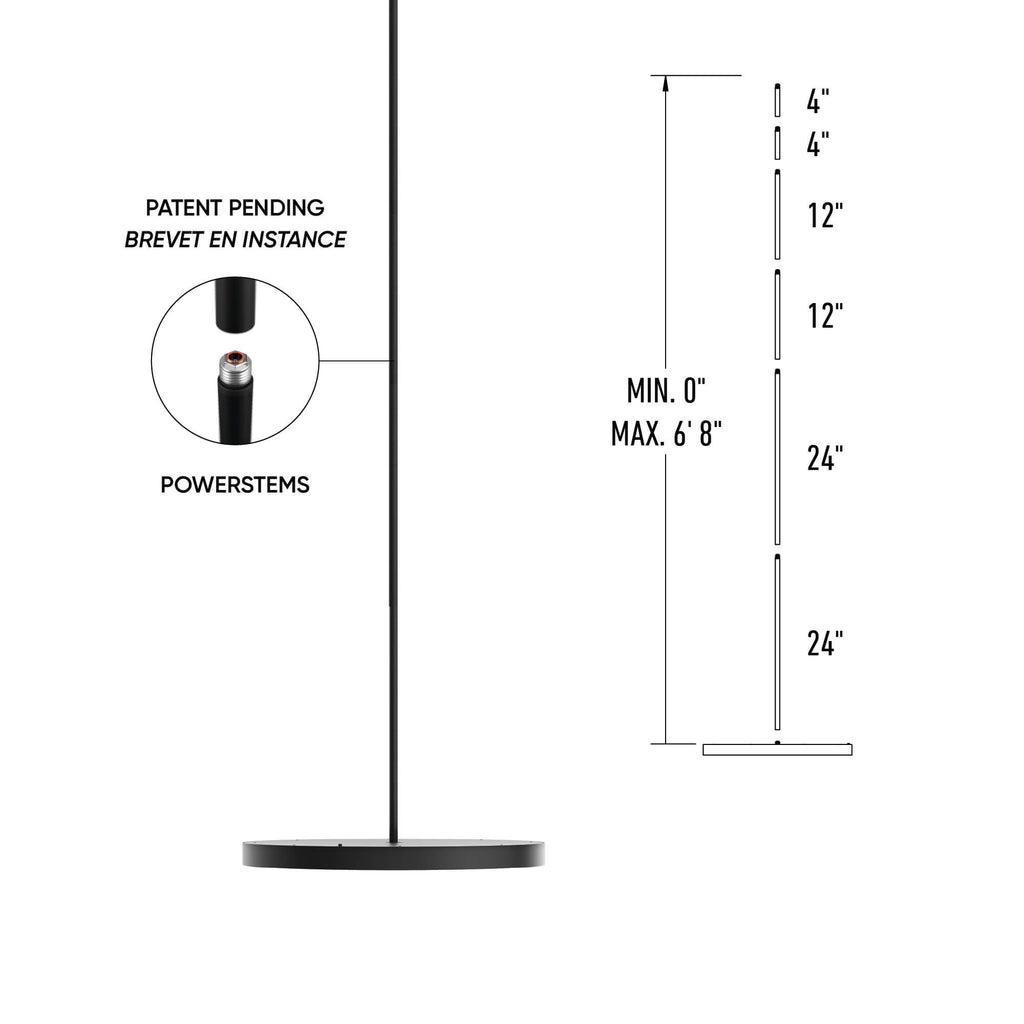 21in trimless 2in1 with stems, 5CCT, 120-347v, 0-10v/Triac - Black