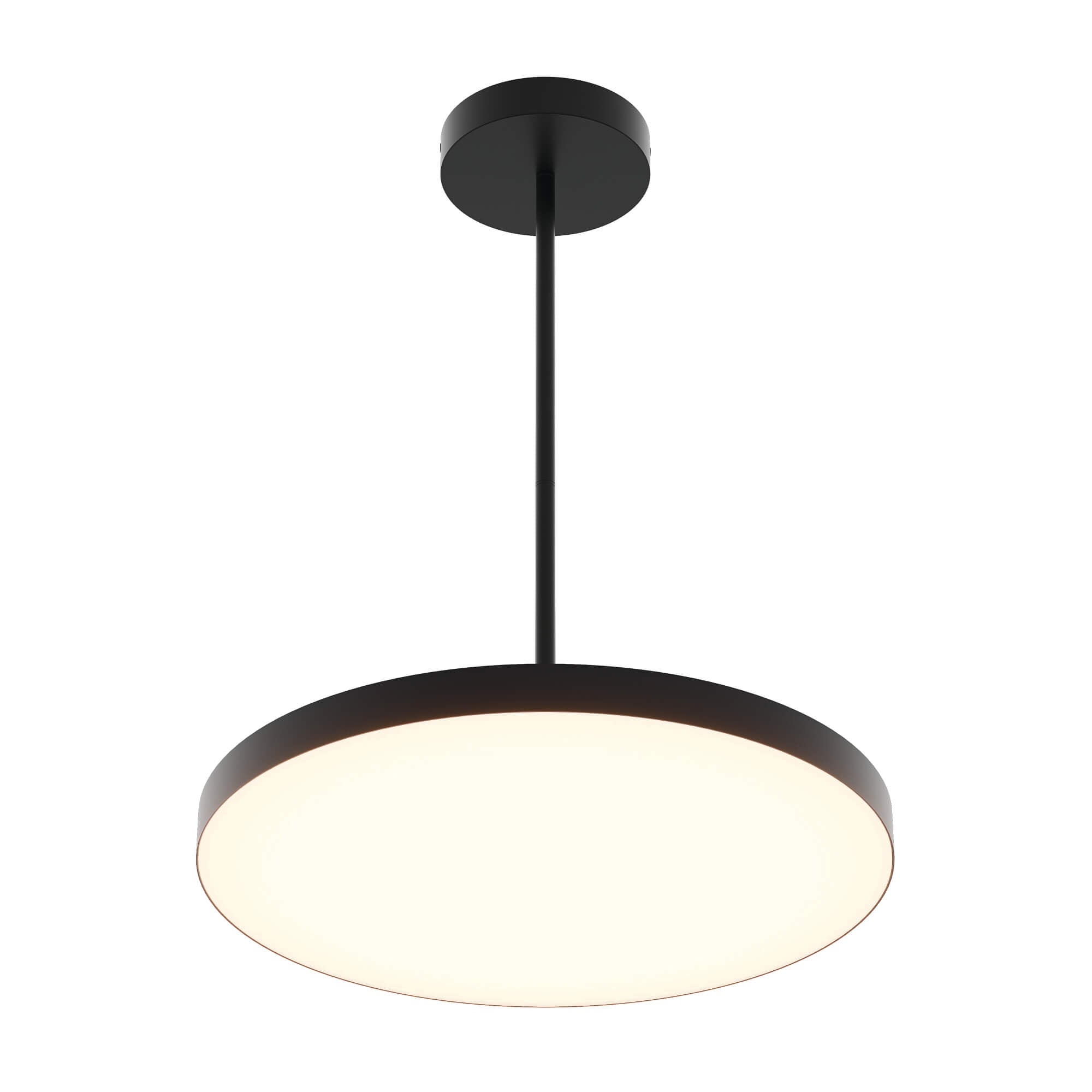 21in Trimless 2-in-1 with Stems, 5CCT, 120-347V, 0-10V/Triac - Black