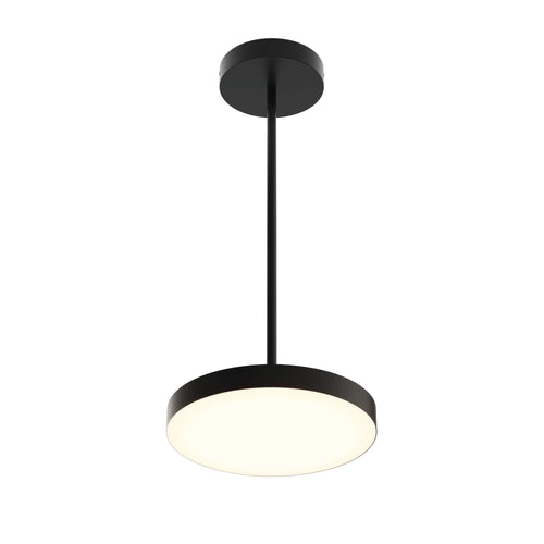 12in trimless 2in1 with stems, 5CCT, 120-347v, 0-10v/Triac - Black