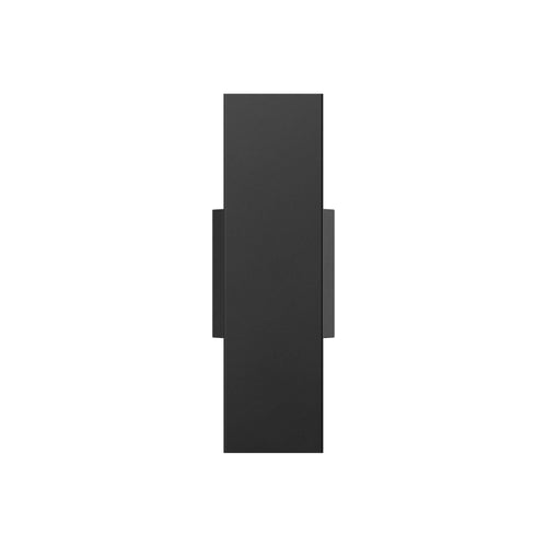 4in Square Wall Sconce, 120-347v, 0-10v dim - Black
