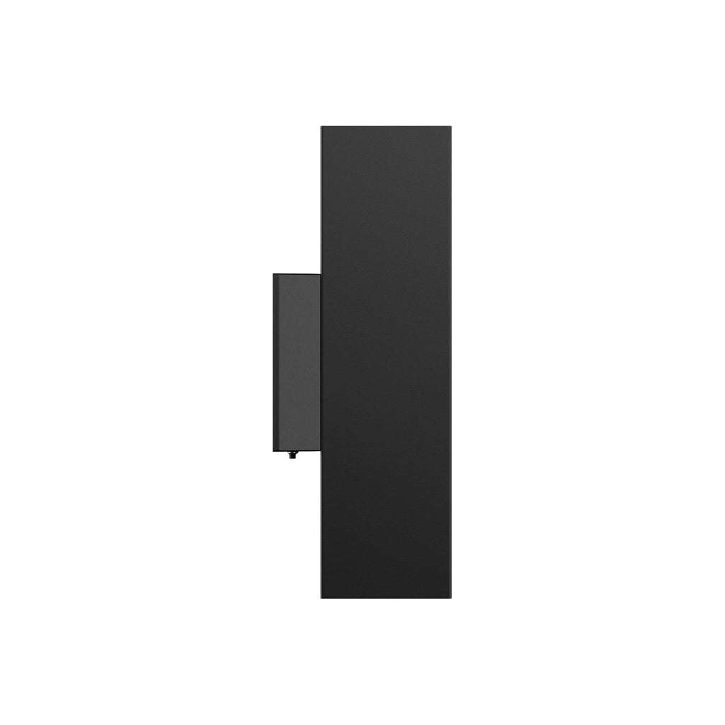 4in Square Wall Sconce, 120-347v, 0-10v dim - Black