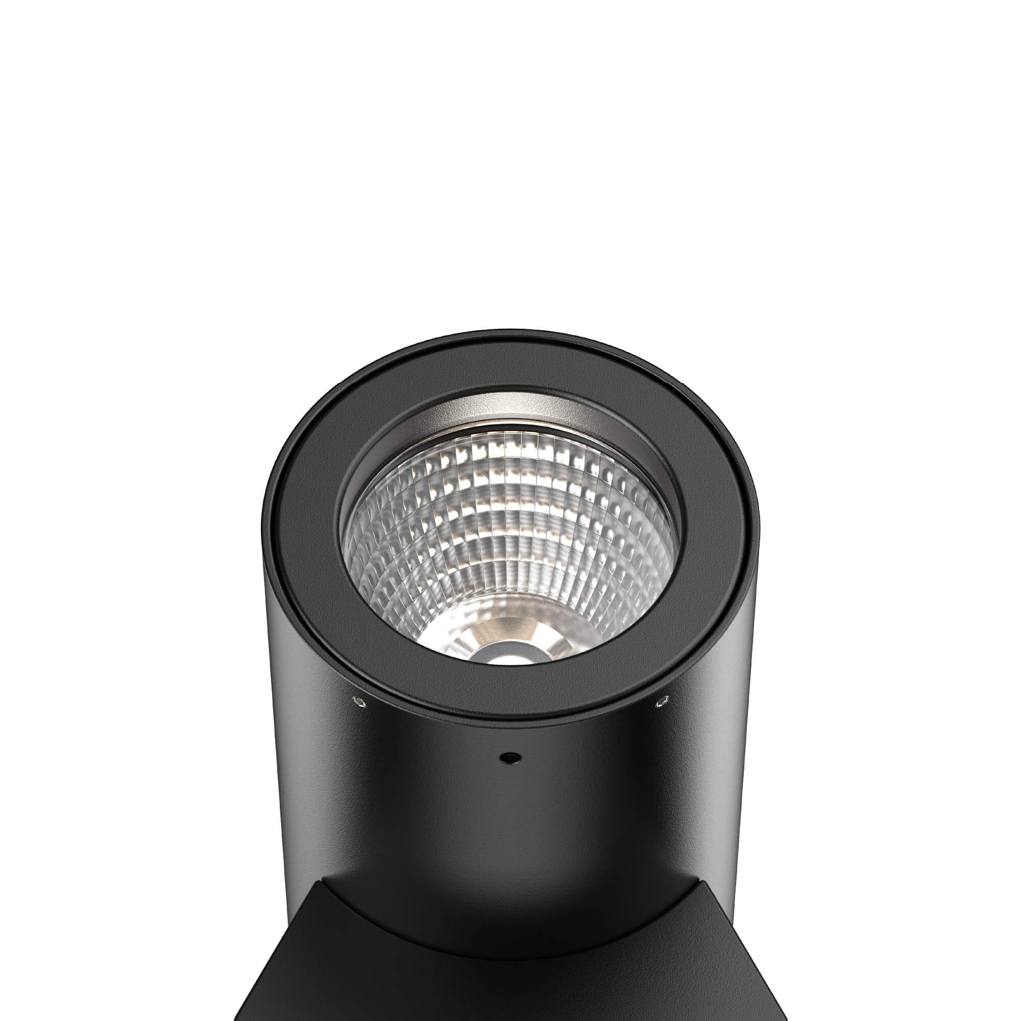 4in Round Wall Sconce, 120-347v, 0-10v dim - Black