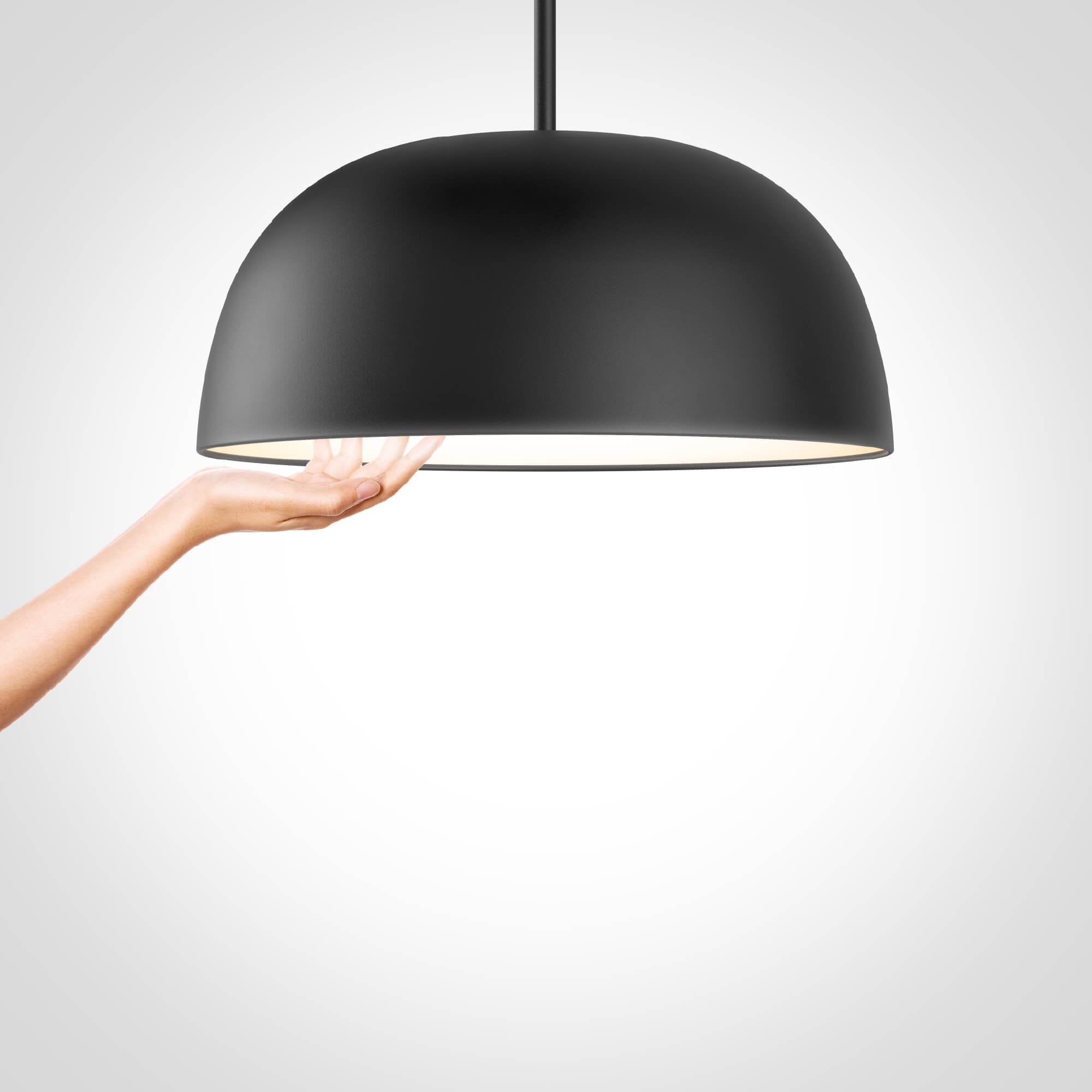Pendant/Plafonnier 2-en-1 20 po — Noir (universel)