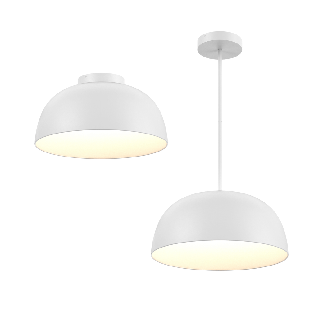 Pendant/Plafonnier 2-en-1 20 po — Noir (universel)